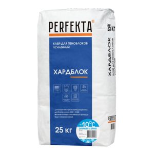 0947 Клей для пеноблоков усиленный Хардблок Зимняя серия, 25 кг