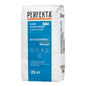1050 Клей плиточный универсальный Мультификс Белый C1 TE, 25 кг