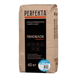 1609 Клей для пеноблоков универсальный Пеноблок Зимняя серия, 40 кг
