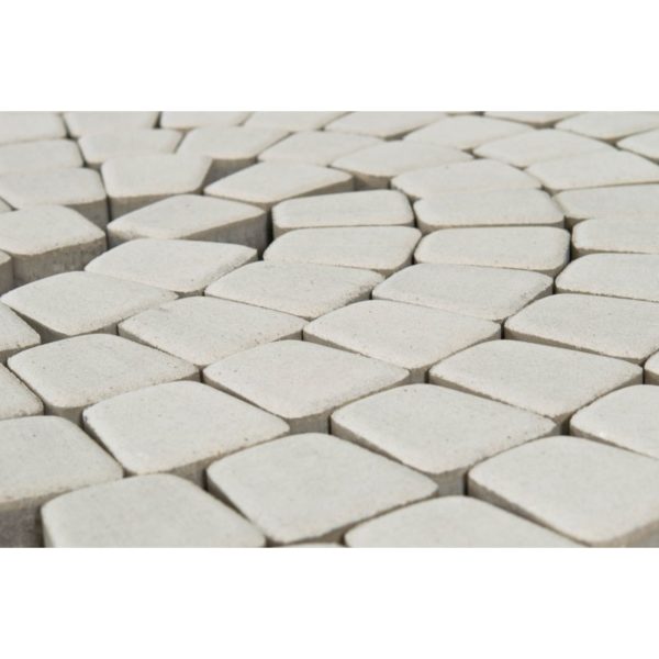 Тротуарная плитка Braer КЛАССИКО КРУГОВАЯ белый 3