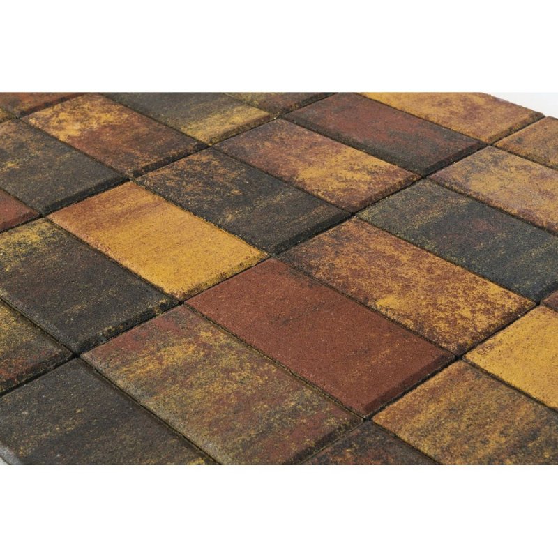 Тротуарная плитка Braer Прмоугольник Color Mix Мальва 40 мм 2