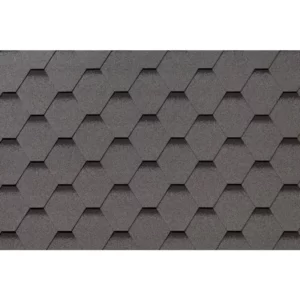 Гибкая черепица RoofShield Фемили Эко Лайт Стандарт 53 серый с оттенением