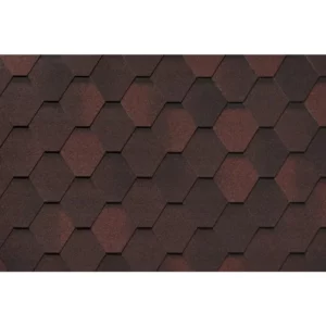 Гибкая черепица RoofShield Премиум Стандарт 41 Гранатовый отлив